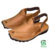 Gul Khan Vibram Curve Brown Front Gul Khan Vibram Tread Brown – All-Terrain Peshawari Chappal | The Mall Online PK