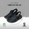Gul Khan Vibram Tread Black Gul Khan Vibram Tread Black high traction handcrafted leather chappal Pakistan