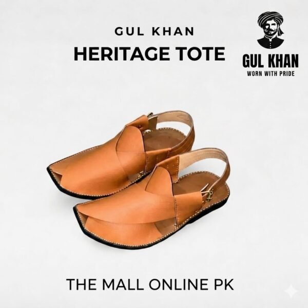 WhatsApp Image 2026 06 05 At 8.01.30 AM (1) Gul Khan Heritage Tote Brown – Heritage Leather Chappal Pakistan | The Mall Online PK