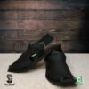 Gul Khan Pakhtoon Edge Black Gul Khan Pakhtoon Edge Black handmade leather Peshawari chappal Pakistan