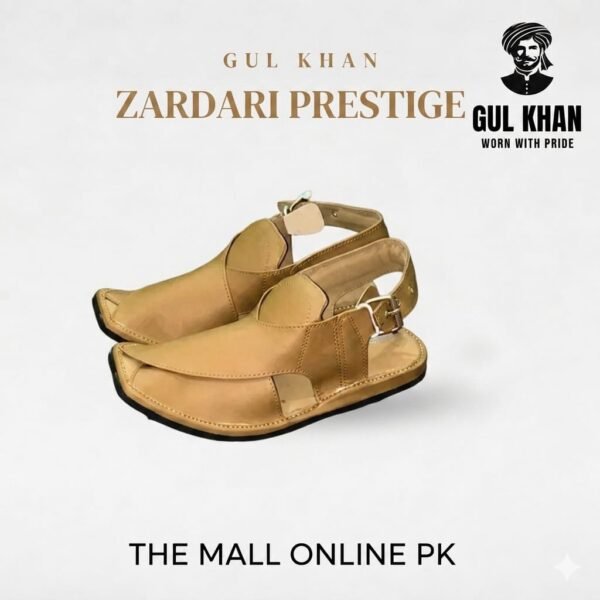 WhatsApp Image 2026 06 05 At 8.01.30 AM Gul Khan Zardari Prestige Camel – Camel Leather Peshawari Chappal | The Mall Online PK