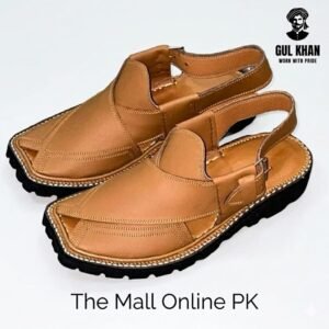 Gul Khan Triple Torque Brown – Heavy-Duty Leather Chappal Pakistan | The Mall Online PK