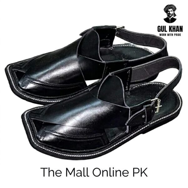 WhatsApp Image 2026 06 07 At 8.54.42 AM (2) Gul Khan Majestic Takidaar Black – Takidaar Peshawari Chappal | The Mall Online PK