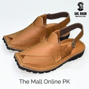 Gul Khan Vibram Tread Brown – All-Terrain Peshawari Chappal | The Mall Online PK