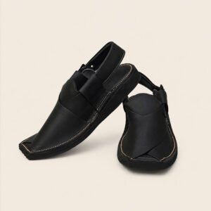 gul-khan-kaptan-black-peshawari-chappal