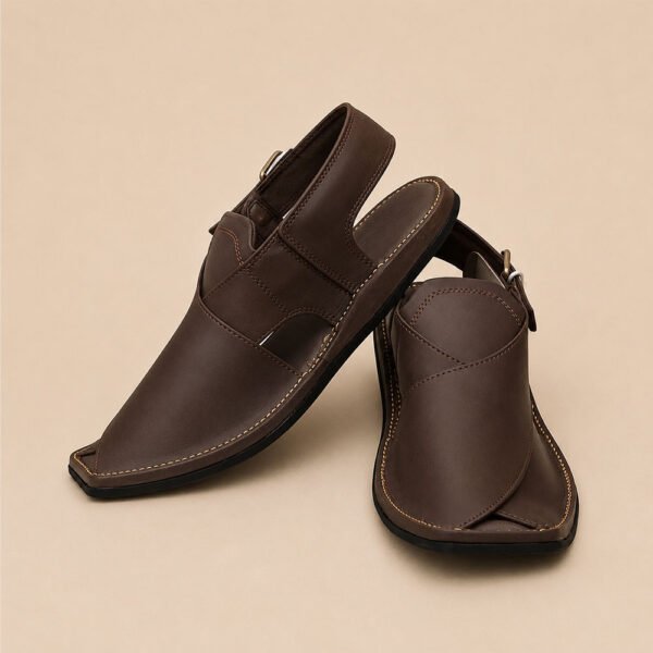 gul-khan-zardari-classic-brown-peshawari-chappal gul-khan-zardari-classic-brown-peshawari-chappal